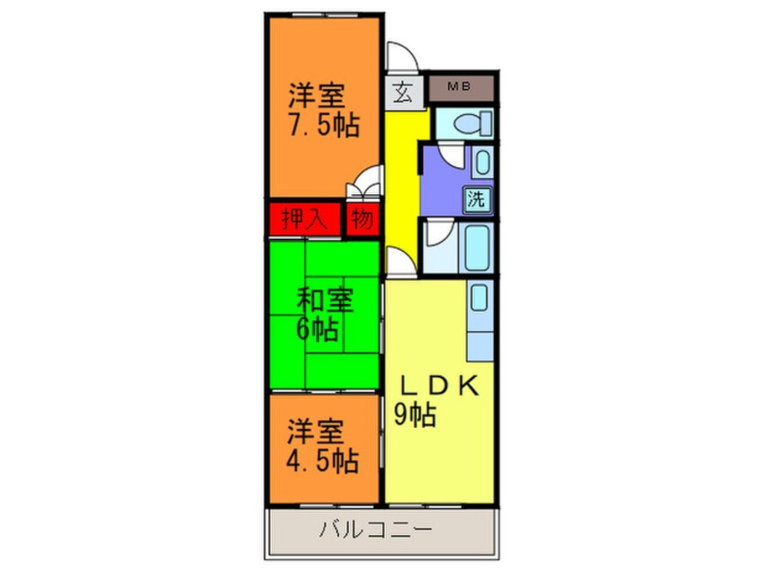 間取図 福徳ハイツ