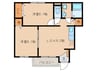 シェソワポプリ 2LDKの間取り