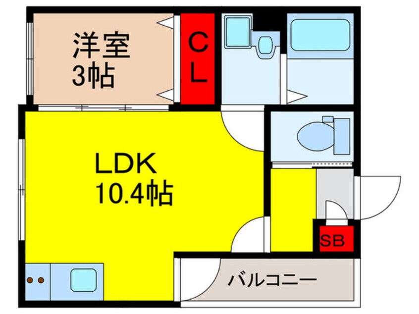 間取図 グレースパティオ鳥居町