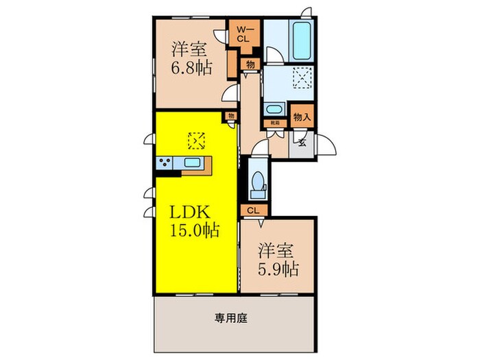 間取り図 シャーメゾン若園