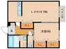 コマ・ヤマザキ 1LDKの間取り