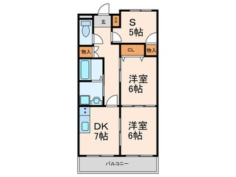 間取図 エスポワ－ル六甲