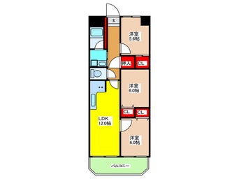 間取図 ｸﾞﾗﾝﾄﾞ赤坂