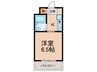 グリ－ンすま２ 1Kの間取り