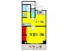 AXIS　WEST　ONE 1Kの間取り