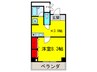 AXIS　WEST　ONE 1Kの間取り