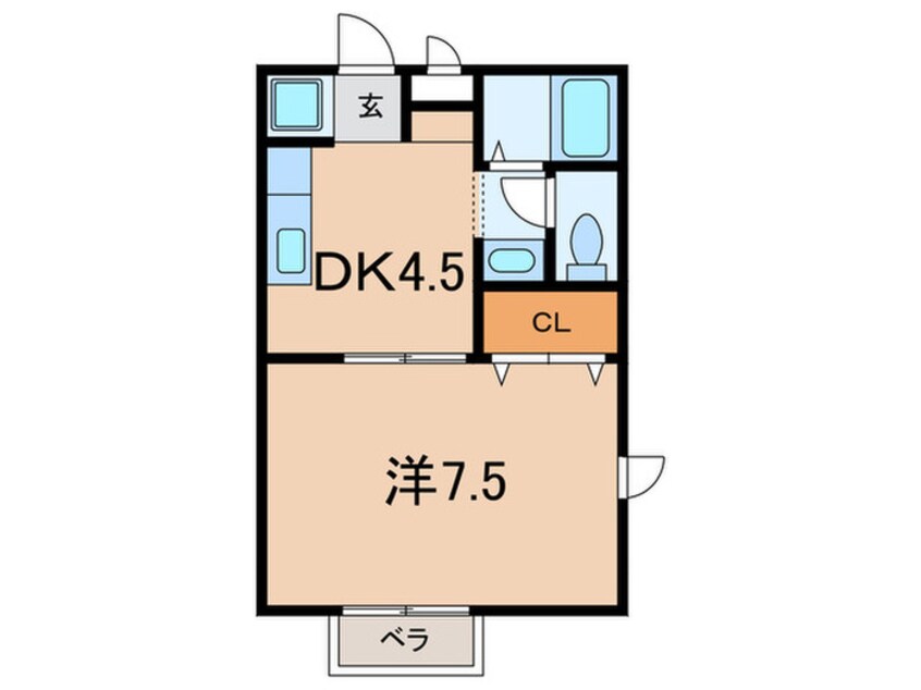 間取図 エクセレント甲東園