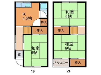 間取図 江端町貸家