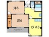 岡崎第1マンション 2DKの間取り