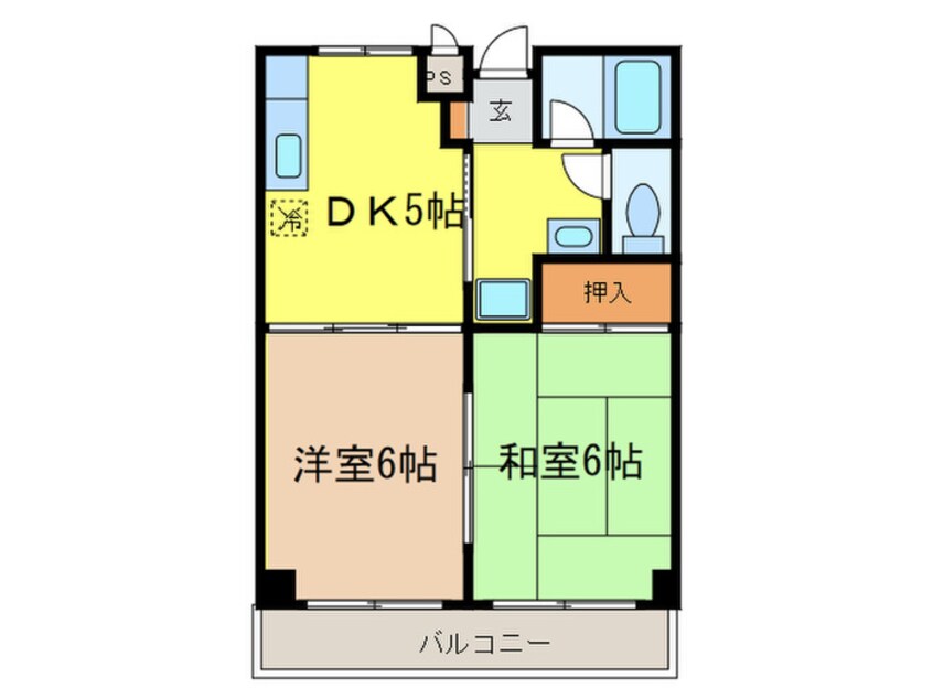 間取図 カルム緑地公園Ⅱ