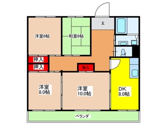 間取図 メゾン茨木（1012）