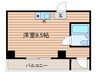 エクセレント中道 1Kの間取り