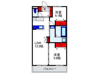 間取図 グローコートⅦ