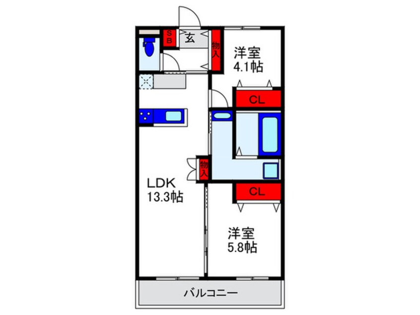 間取図 グローコートⅦ