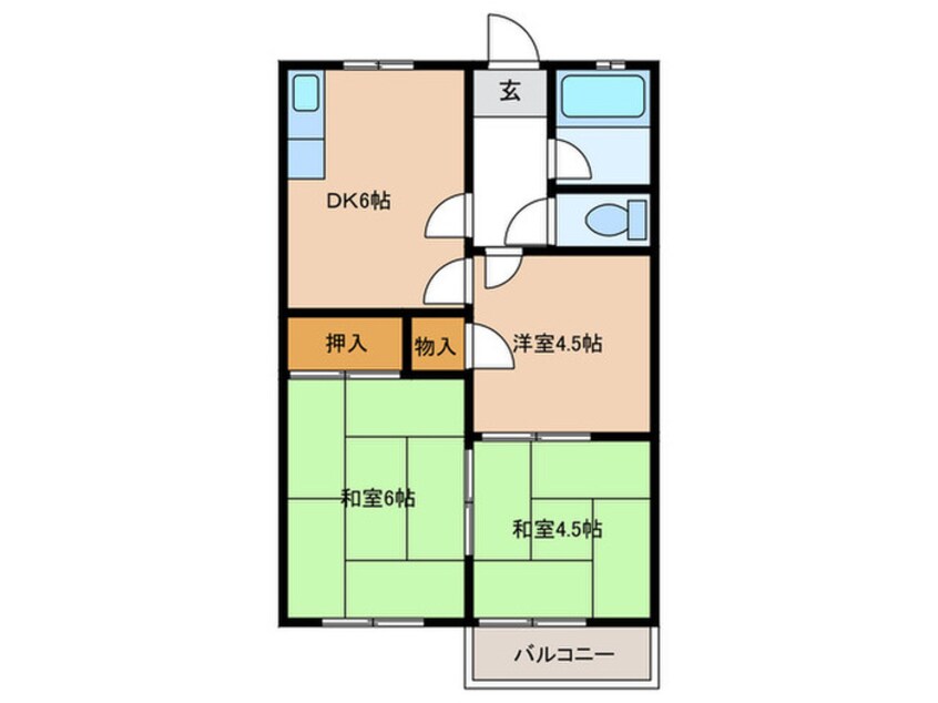 間取図 ケイアンドエスマンション白川台