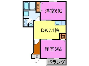 間取図 ユニゾン川西Ⅰ