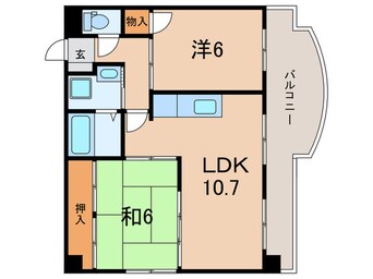 間取図 ロイヤルコーポ加古川