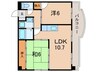 ロイヤルコーポ加古川 2LDKの間取り