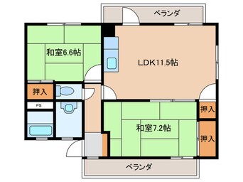 間取図 ピアシティ朝霧