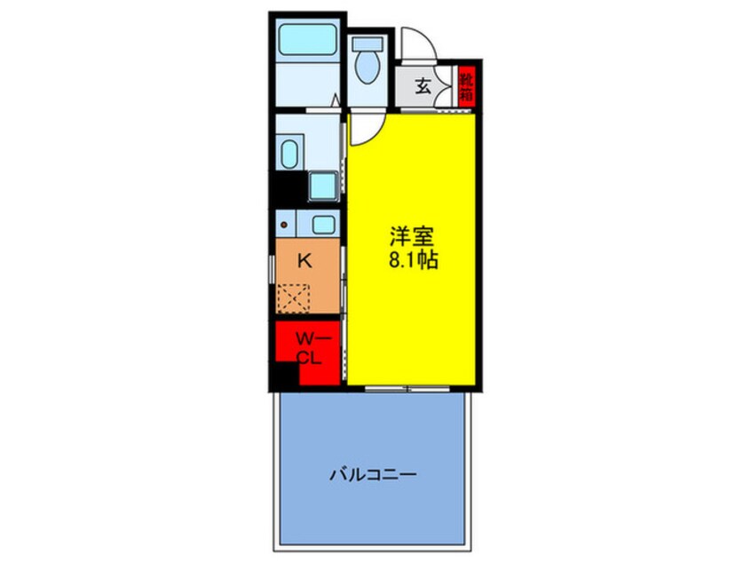 間取図 ﾕﾆｯｿﾝ朝潮橋