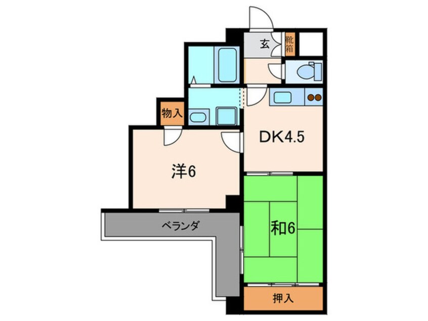 間取図 フロ－リッシュ・崇徳院