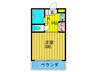 メゾンドゥ田中 1Kの間取り