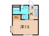 笠井ビル 1Kの間取り