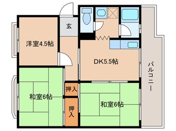 間取図 ハイツ堤下