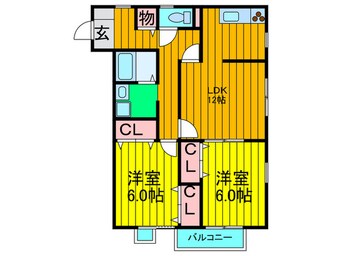間取図 東香里サニ－ハイツ