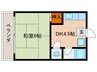 ハイツ春 1DKの間取り