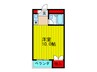 ビュ－ハイツ北斗 1Rの間取り