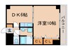 サンタウン宇治 1DKの間取り