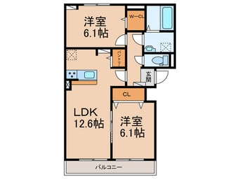 間取図 エテルノ泉南馬場