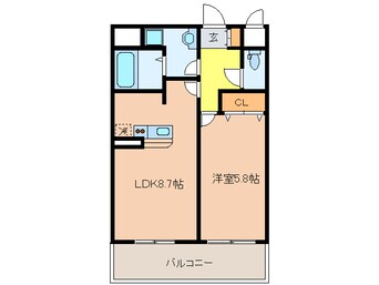 間取図 ＣＩＴＹＳＰＩＲＥ新神戸