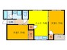 八尾マンション 2DKの間取り