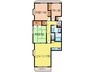 芦屋東パークハイツ 3LDKの間取り