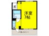 グラスフラッツ 1Rの間取り