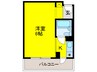 グラスフラッツ 1Rの間取り