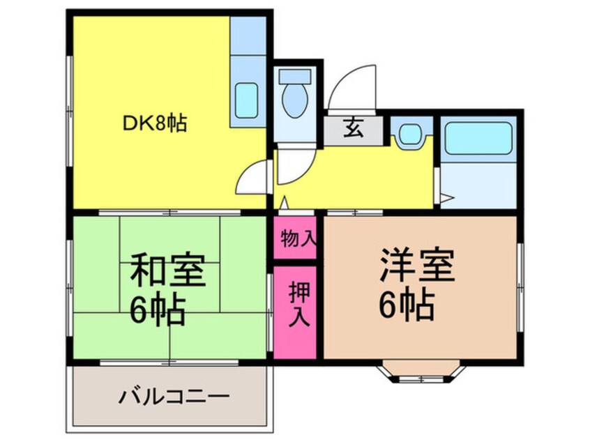 間取図 ヴィラ背戸口