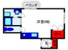 ベルエアーⅡ 1Rの間取り