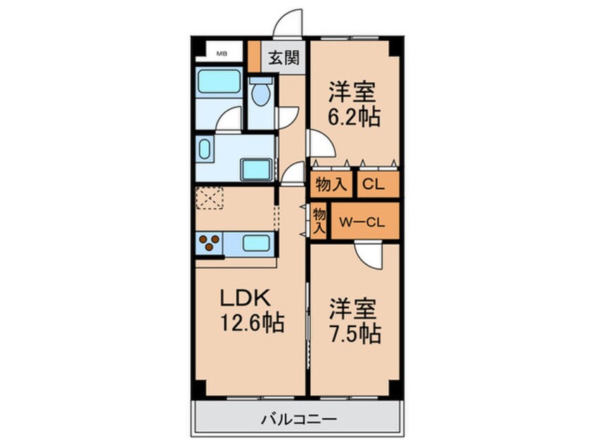 間取図 ベルナ－ドサ－モス