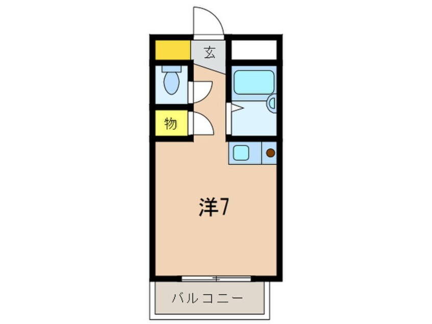 間取図 セセラギフラット