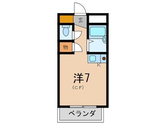 間取図 セセラギフラット