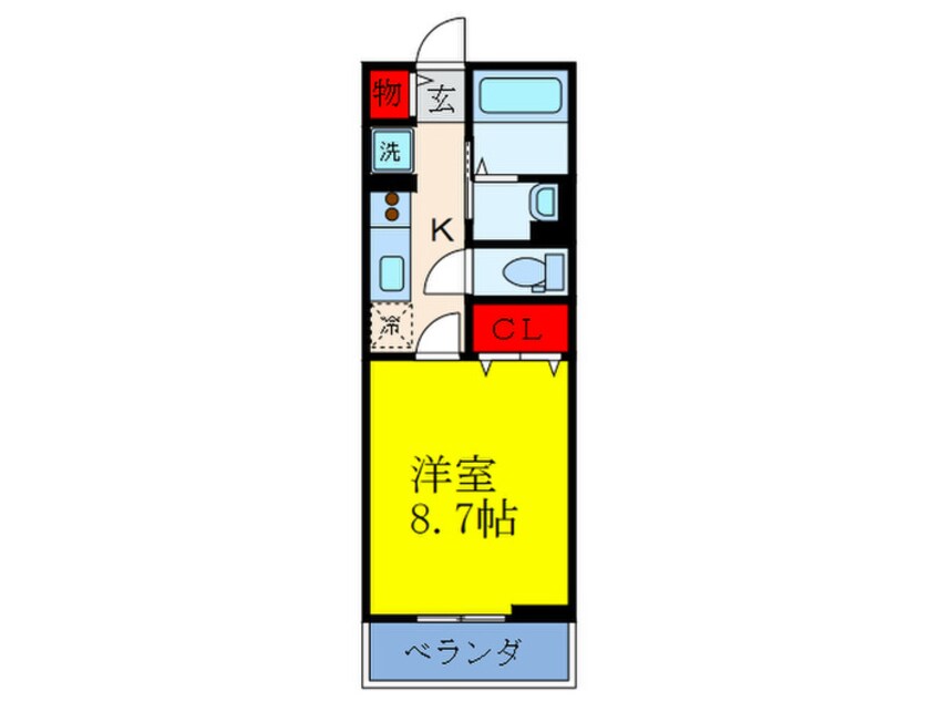 間取図 メゾンドシャンテ－ル