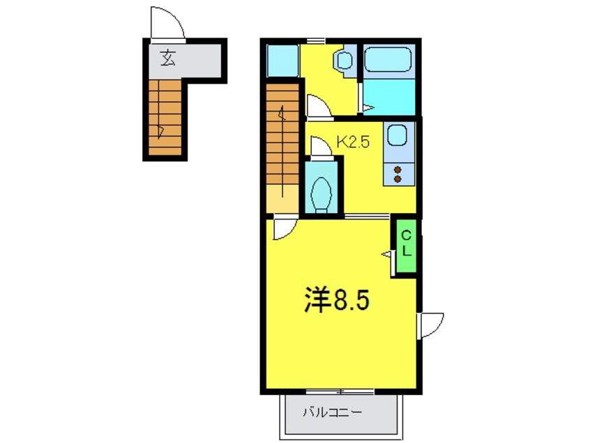 間取図 ハイム　オプポート