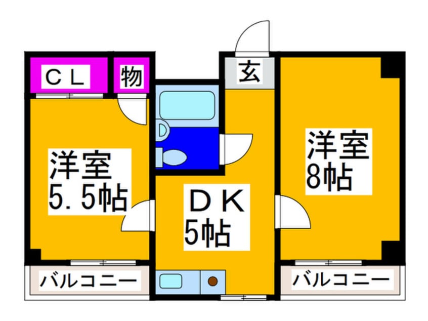 間取図 シャト－平野・第２平野