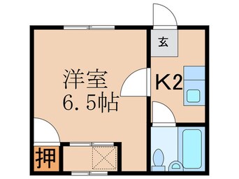 間取図 フラット大藪