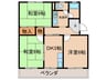 ハイツ清涼 3DKの間取り