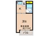 アドバンス恵我之荘 1Kの間取り