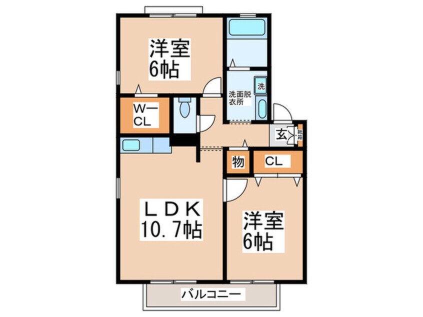 間取図 シャルマンコ－トＤ棟